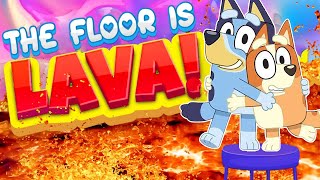 Bluey Floor Is Lava 🌋🌋 | Bluey Just Dance | Brain Breaks for Kids | Danny Go Noodle