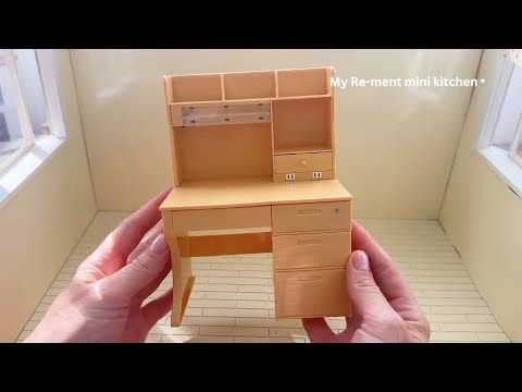 Cutest mini desk installation ✨ASMR ✨Re-ment collection✨