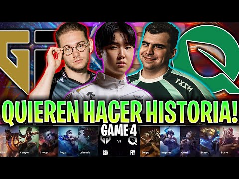 BWIPO QUIERE HACER HISTORIA EN EL MUNDIAL! | GEN vs FLY Game 4 CUARTOS DE FINAL WORLDS 2024 LVP