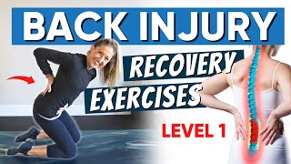 Back Injury Recovery Exercises Level 1 (GET PAIN RELIEF NOW!)