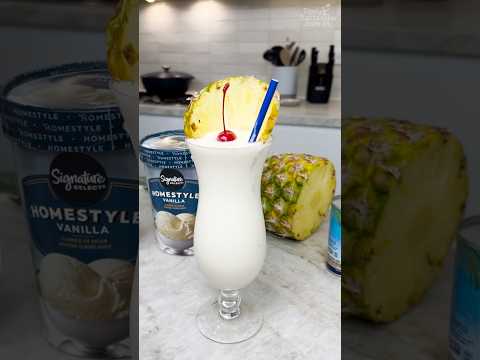 Ice Cream Piña Colada #cocktail #pinacolada