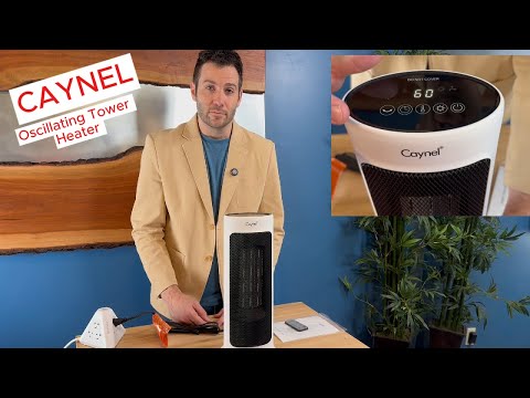 CAYNEL Oscillating Tower Ceramic Heater, quick and efficient heat! #heater #spaceheater #warm