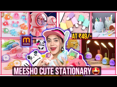 Meesho Cute Random Stationery Finds 😍| Starts at ₹49/-only💰| Ronak Qureshi.