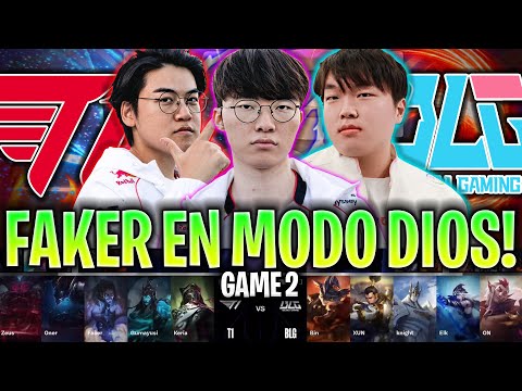 FAKER ACTIVA SU MODO DIOS EN LA GRAN FINAL!😱 | T1 vs BLG Game 2 FINAL WORLDS 2024 LVP ESPAÑOL