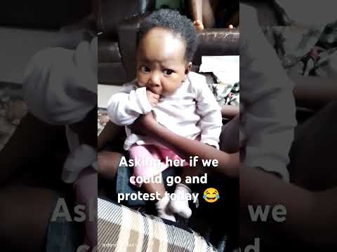 my baby does not want to protest oo #endbadgovernment.. #shortsvideo #newborn #protest #protester