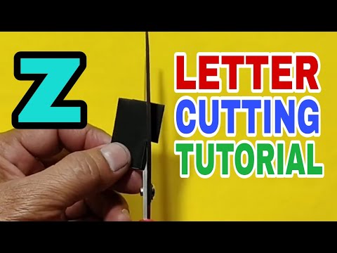 LETTER (Z) CUTTING TUTORIAL #lettercutting