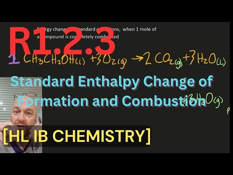 R1.2.3 Standard Enthalpy  Change of Formation and Combustion [HL IB Chemistry 2024]