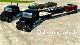 We delivered vehicles in farming simulator 22￼