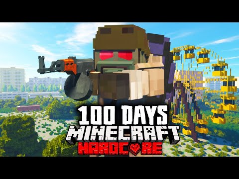 I Spent 100 Days in a CHERNOBYL Zombie Simulation in Hardcore Minecraft