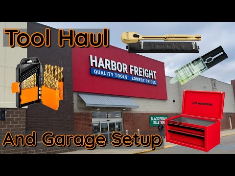 New Harbor Freight Tool Haul Icon Warrior US General and some Garage Organization