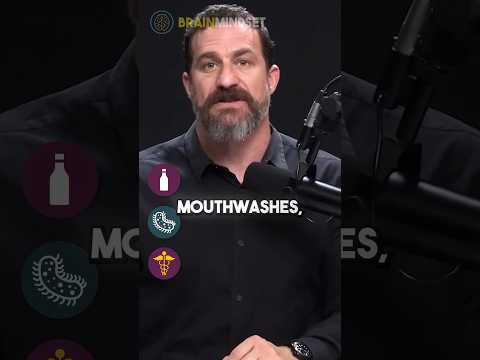 Neuroscientist : "STOP USING MOUTHWASHES" #hubermanlab #neuroscience #shorts