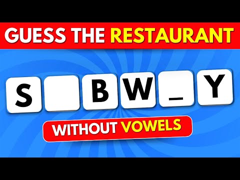 Can You Guess the Fast Food Restaurant Without Vowels? ✅🍔