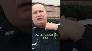 Cop Intimidation FAIL | Know Your Rights #knowyourrights #filmthepolice