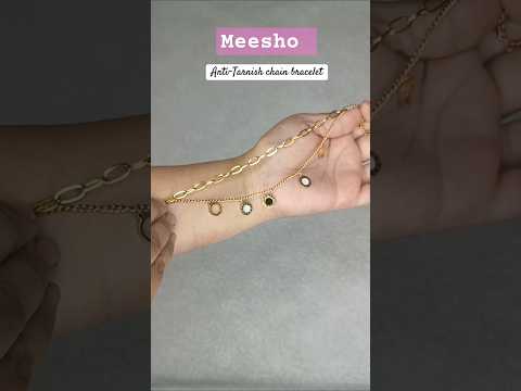 Meesho anti tarnish  chain bracelet #meesho #meeshocreator/ link in my community post