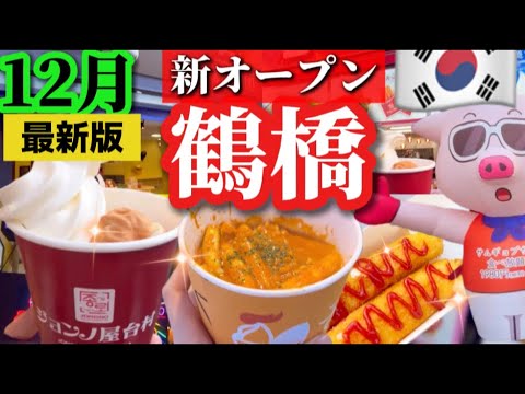 【冬の鶴橋コリアンタウン】続々と新オープン‼️韓国チェーン店が鶴橋に！/鶴橋食べ歩きロゼラッポッキ/鶴橋キムチジョンノ屋台村/チュロス