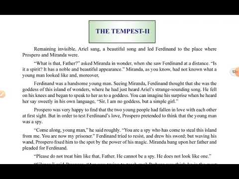 THE TEMPEST - 2 | CHAPTER- 6 | ENGLISH | TULIPSERIES | CLASS -9 | JKBOSE | @CURIOUSMINDSCM