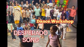 Dance workshop by Raja Naidu | At New life FITTNESS culb | kids | Desperado song