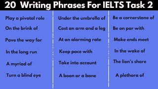 20 Commonly Used Writing Phrases In IELTS  Writing Task 2