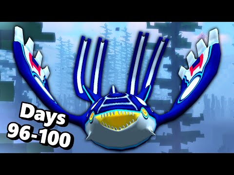 Minecraft Pixelmon Raft - DAY 100 APPEARS (Days 96-100)