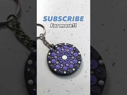 Dot mandala keychains idea✨ #dotmandalaart #dotoart #dotpainting #dotmandalapainting #shorts #tiktok