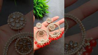 Beautiful Easy Diy Handmade Earrings🔥😍 #creative #diycraft #diyearings #shorts #youtubeshorts #viral