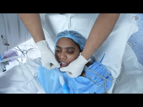 Woman Undergoes Anesthesia Before Major Surgery