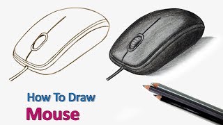 How to Draw Computer Mouse Step by Step (Very Easy)