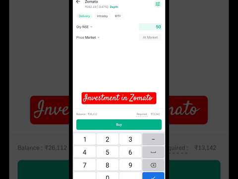 Investment in Zomato🎯 #zomatosharetarget #zomato #stock Zomato ke share me kiya kare Buy or Sell
