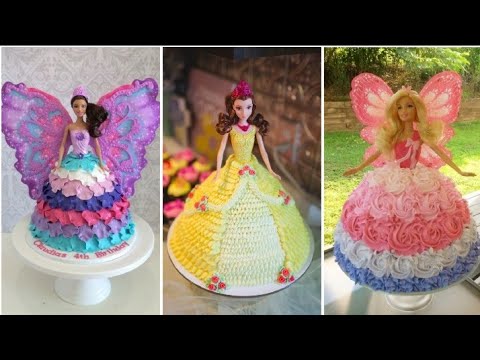 Beautiful Barbie doll Birthday Cake Designs for girls