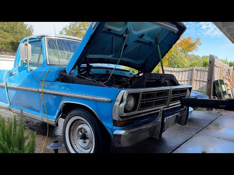 Pressure Washing The Engine | F100 V8 Truck