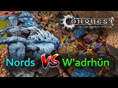 Conquest: Vaulsc (W'adrhŭn) vs Theijek (Nords) - Maelstrom (Tabletop Simulator)