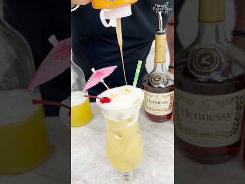 Henny Colada #cocktail #brandy #cognac #pinacolada