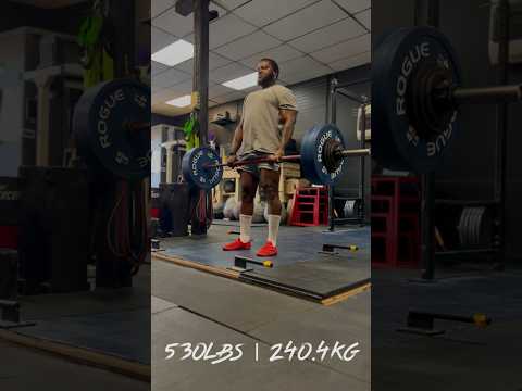 530lbs | 240.4kg 3x2 NO BELT #deadlift #nj #powerlifting #powerliftingmotivation #fitness