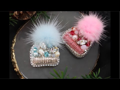 Christmas Hat Brooch Live Tutorial