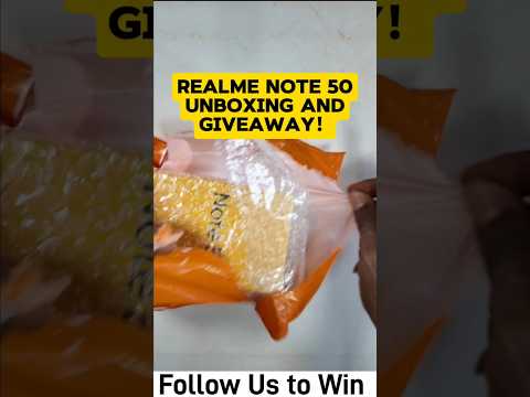 Our Realme Note 50 Unboxing And Giveaway Is Here! #giveaway #asmr #givingback #realmenote50 #shorts