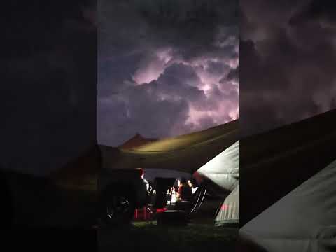 Car camping at Viewscape, Tanay with lightning effects.