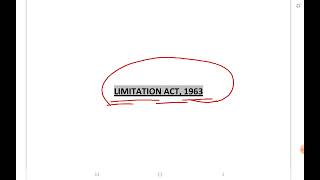 Salient Features of Limitation Act