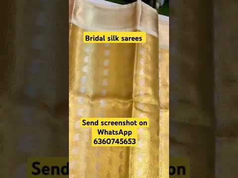 Bridal silk sarees #shorts #videos #sarees #indianclothes #attire #outfitoftheday