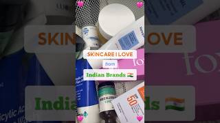 Skincare I love from Indian brands 😍🥰❤️#indianskincare #skin care#viralvideo  #ytshorts #trending