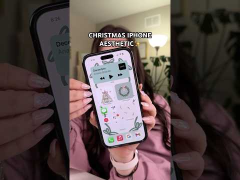 GIVING MY IPHONE A CHRISTMAS MAKEOVER🎄✨ #youtubeshorts #shorts #iphone