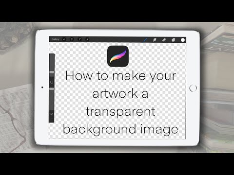 How to make my artwork a TRANSPARENT BACKGROUND IMAGE in PROCREATE