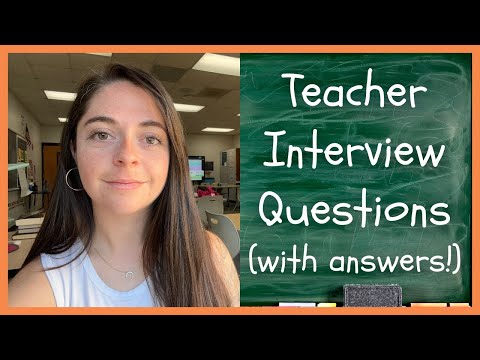 Teacher Interview Questions (With Answers!) from a Middle School teacher!