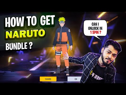 Can i unlock Naruto Bundle in 1 Spin ? 🔥 Free Fire Naruto Event