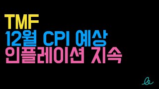 [TMF] 12월 CPI 예상 인플레이션 지속