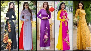 Long Kurti With Palazo Designs/Vietnamese Long Kurti Design/AO DAI Vietnamese Traditional Long kurti