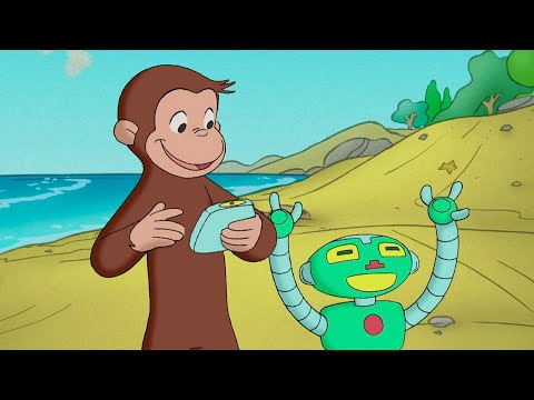 George's Beach Robot 🐵 Curious George | Animal Friends