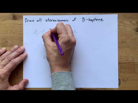 Draw all Stereoisomers of 3-heptene