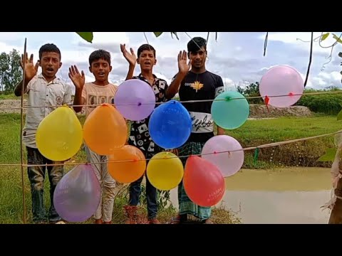 Have fun popping balloons and learn the names of colors। kids episode-10