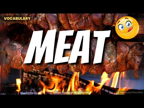 MEAT English Vocabulary | Names of types of meat in English | ESOL Pronunciation Practice