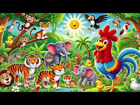 Kikirikí Aprende sobre los Animales de la Selva Canción Infantil